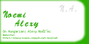 noemi alexy business card